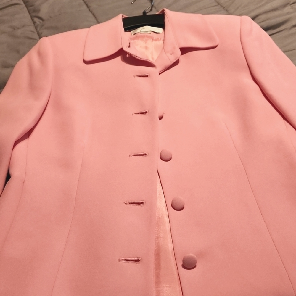 Lined pink womens blazer